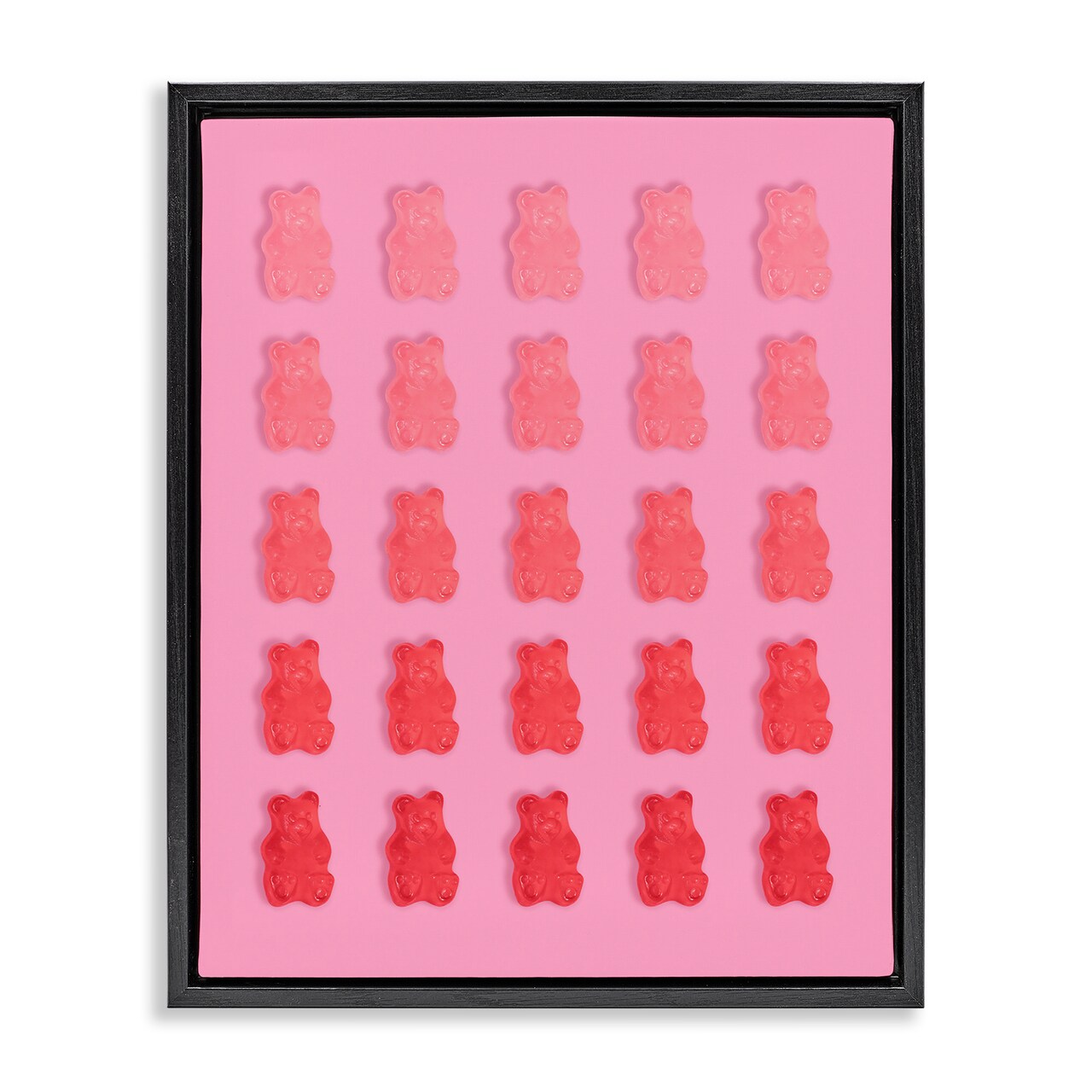 Stupell Industries Sweet Pink Gummy Bears Floating Frame, design by LISH Creative